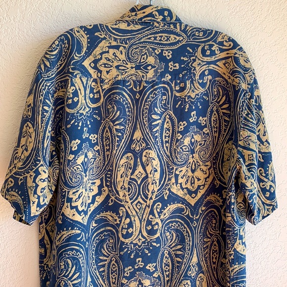 Vintage Silk & Linen Tori Richard Aloha Shirt - Medium - Picture 3 of 8